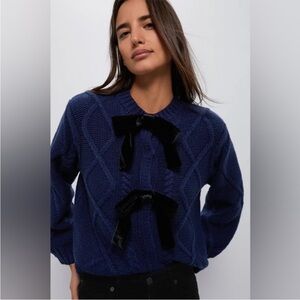 Tuckernuck Hyacinth House Knit Cardigan With Bows